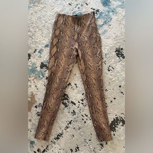 Zara snakeskin leggings
